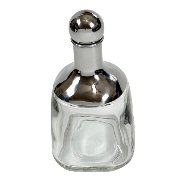 PATRON Margarita Shaker Glass Chrome Bottle 18oz Cocktail Mixer Tequila Whisky - Picture 4 of 10